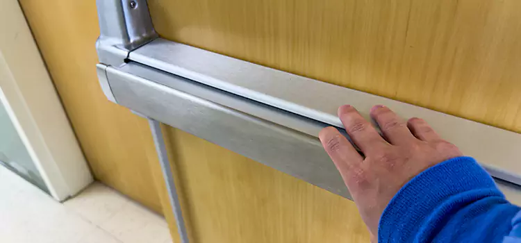 Installing a Push Bar on a Door Rock Springs